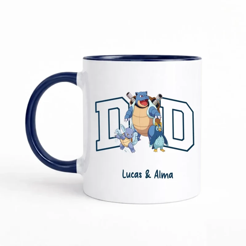 Mug papa personnalisé | Papa et ses monstres