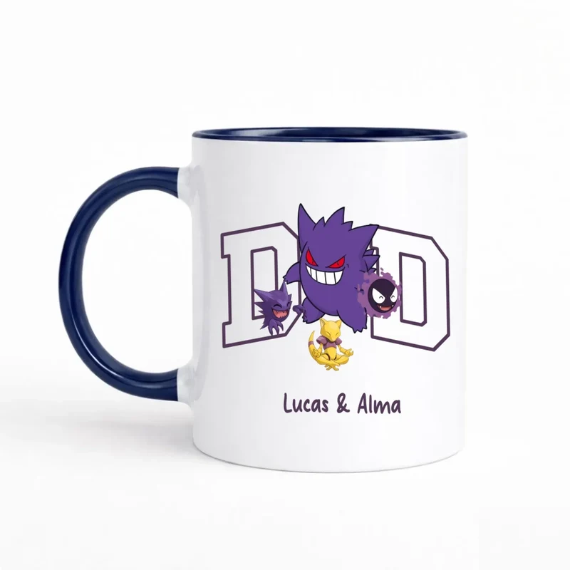 Mug papa personnalisé | Papa et ses monstres