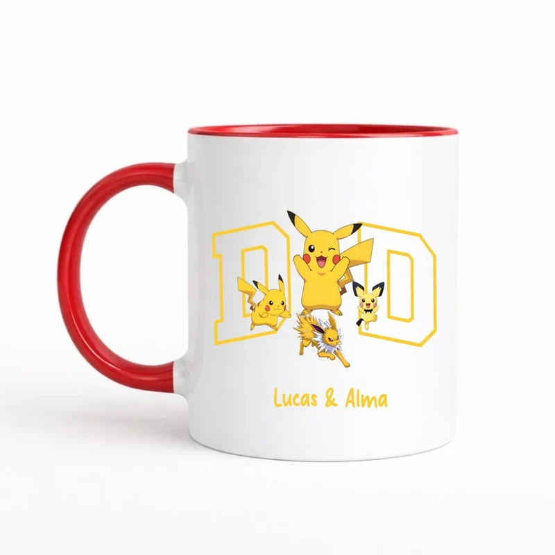 Mug papa personnalisé | Papa et ses monstres