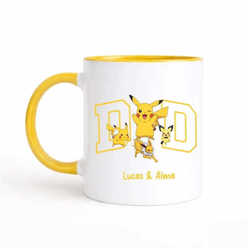Mug papa personnalisé | Papa et ses monstres