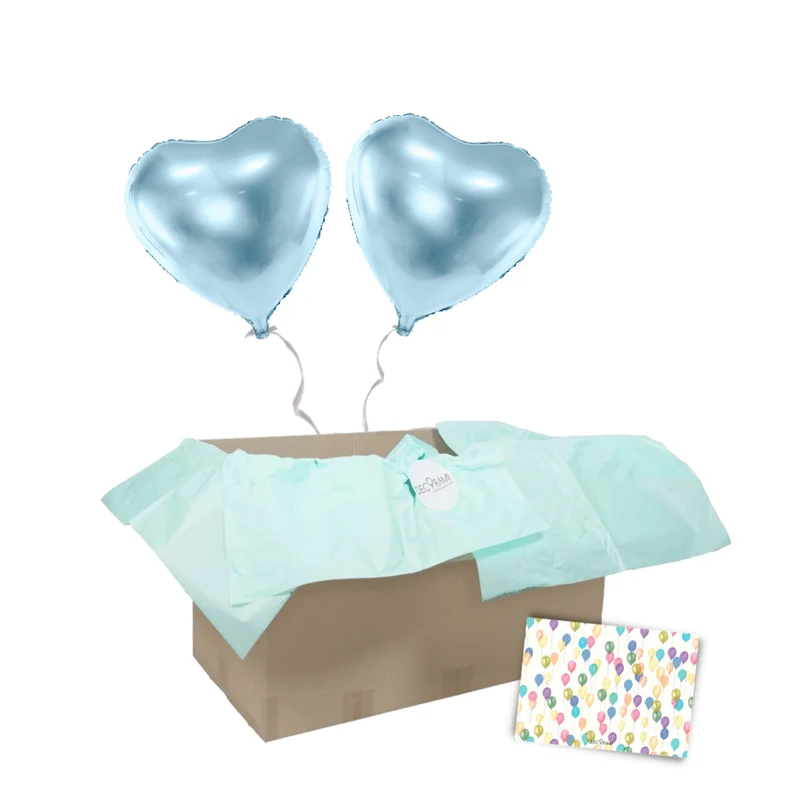 + 2 Herzen Helium-gefüllt (nur in Kombination mit "Heliumballon-Geschenk 2 XXL Wunschzahlen" bestellbar)