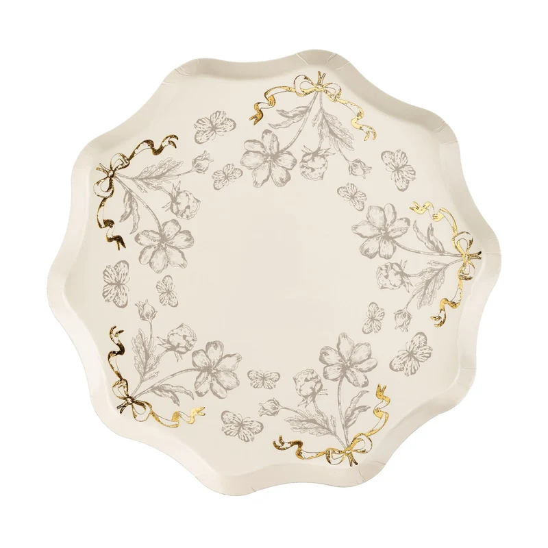 Pappteller Blumen 6 Stk.