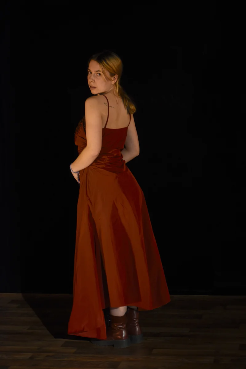 Kleid - Rotes Abendkleid - W024