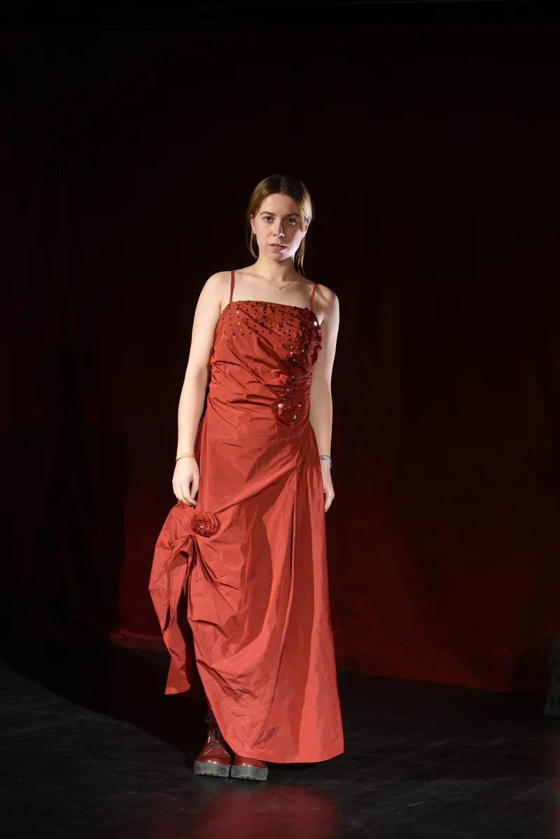 Kleid - Rotes Abendkleid - W024