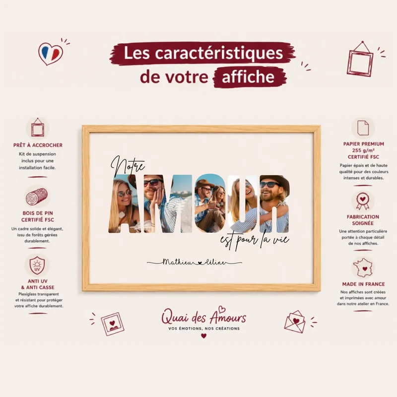 Affiche Personnalisée - Amour