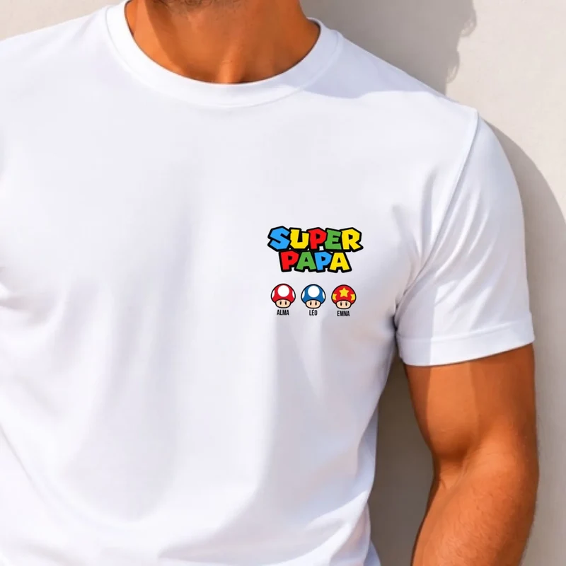 T-Shirt Personnalisé - Super Papa