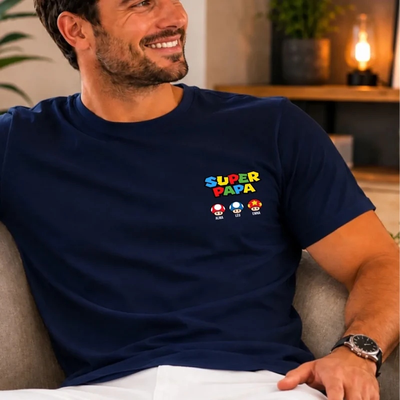 T-Shirt Personnalisé - Super Papa