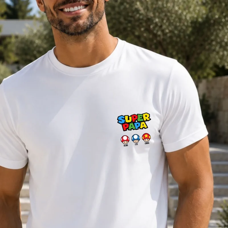 T-Shirt Personnalisé - Super Papa