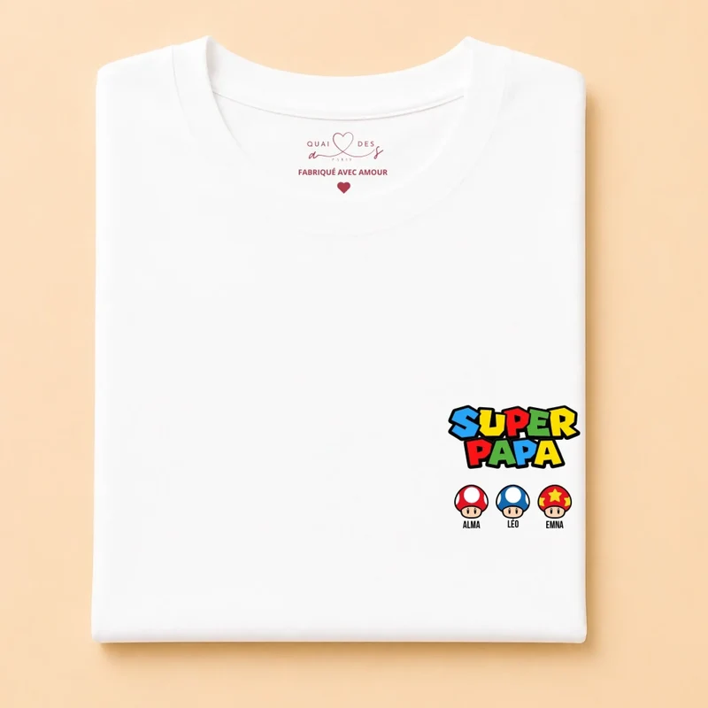 T-Shirt Personnalisé - Super Papa