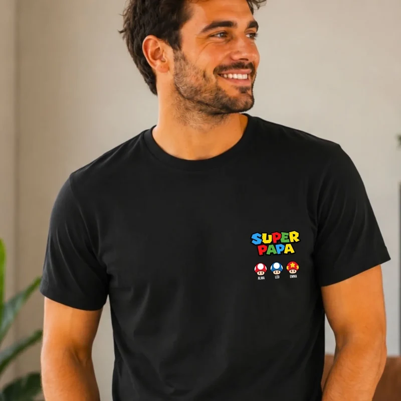 T-Shirt Personnalisé - Super Papa