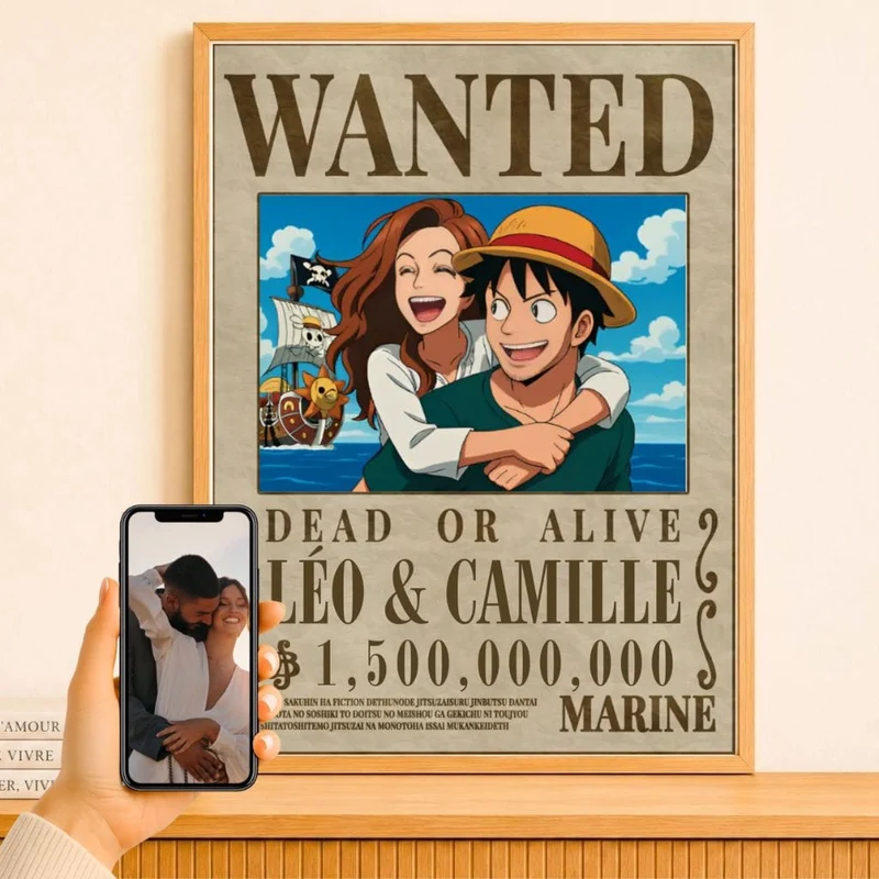 Affiche Personnalisée - Wanted One Pièce