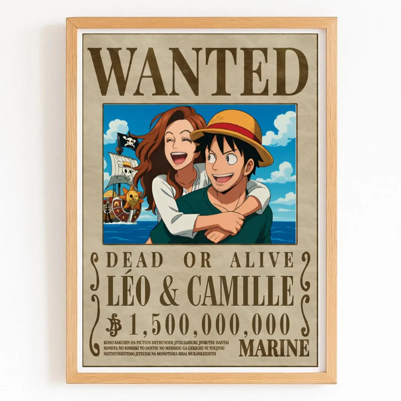 Affiche Personnalisée - Wanted One Pièce