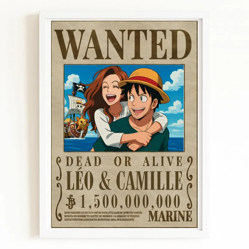 Affiche Personnalisée - Wanted One Pièce
