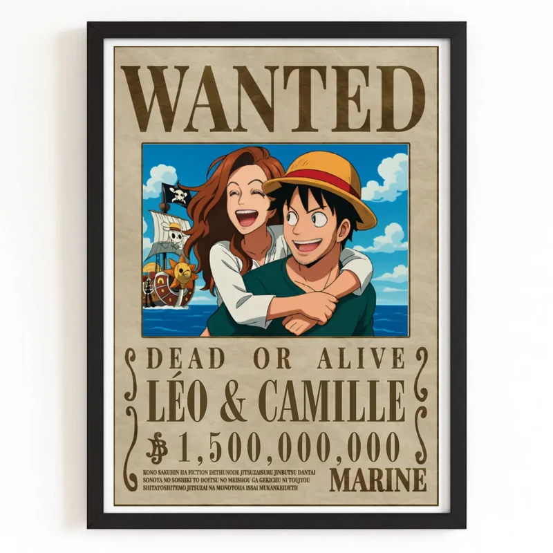Affiche Personnalisée - Wanted One Pièce