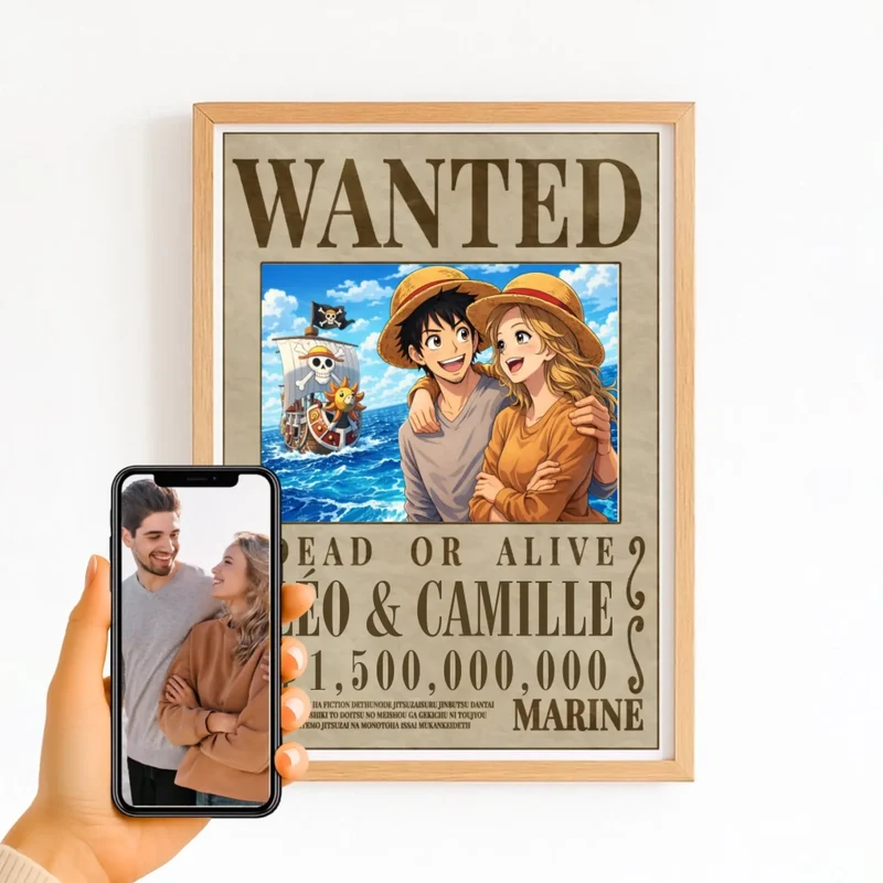 Affiche Personnalisée - Wanted One Pièce