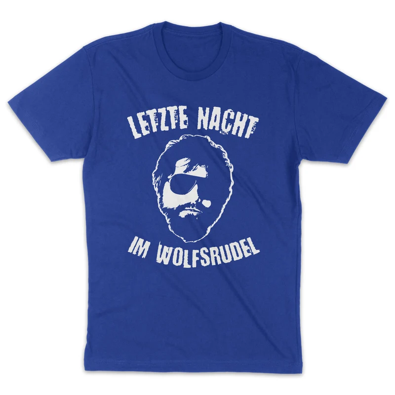 JGA Shirt Männer Letzte Nacht im Wolfsrudel Junggesellenabschied T-Shirts Hangover Shirt JGA Shirts lustig Party Shirts Bräutigam Wolfsrudel