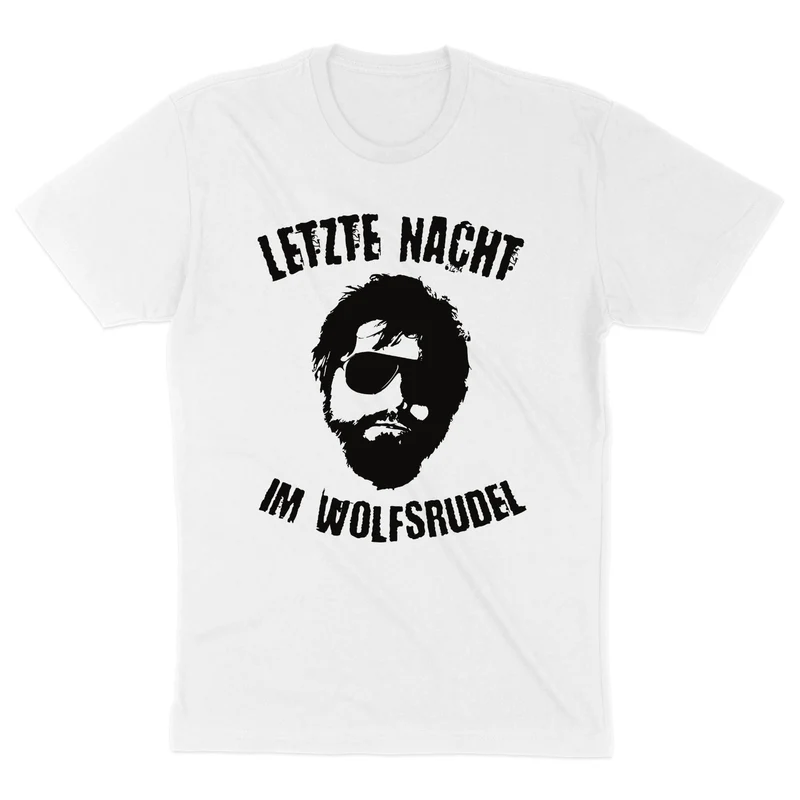 JGA Shirt Männer Letzte Nacht im Wolfsrudel Junggesellenabschied T-Shirts Hangover Shirt JGA Shirts lustig Party Shirts Bräutigam Wolfsrudel