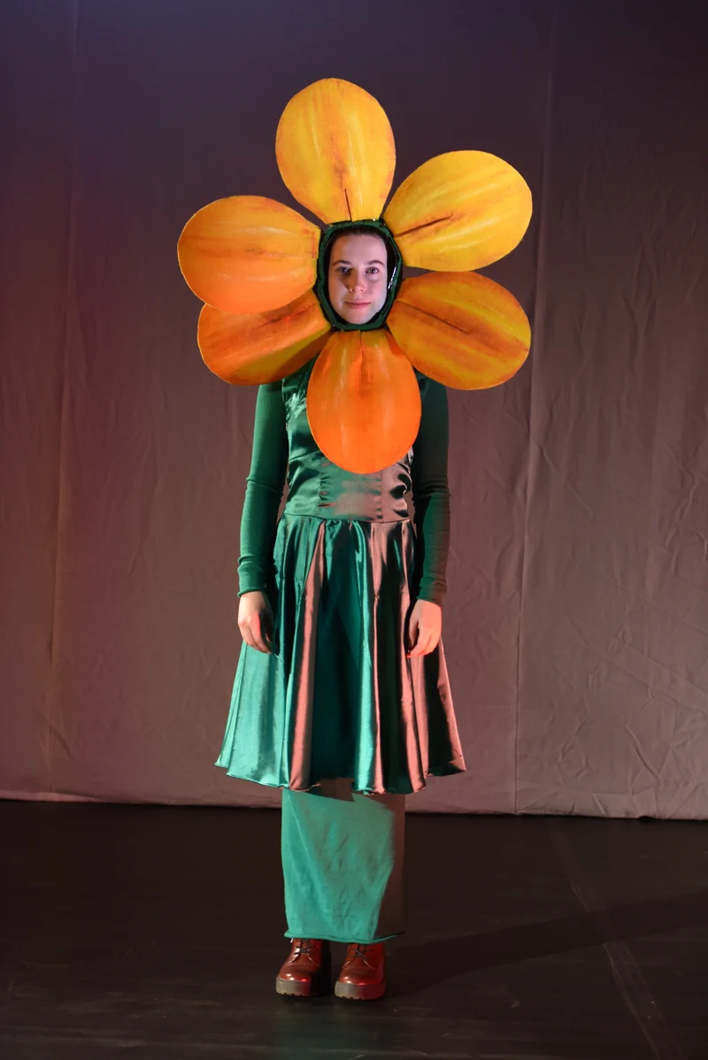 Kostüm - Blume mit gelben Blüten - W002