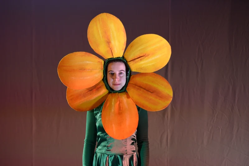 Kostüm - Blume mit gelben Blüten - W002