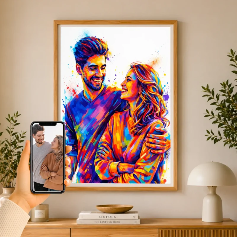 Affiche personnalisée - Couple photo