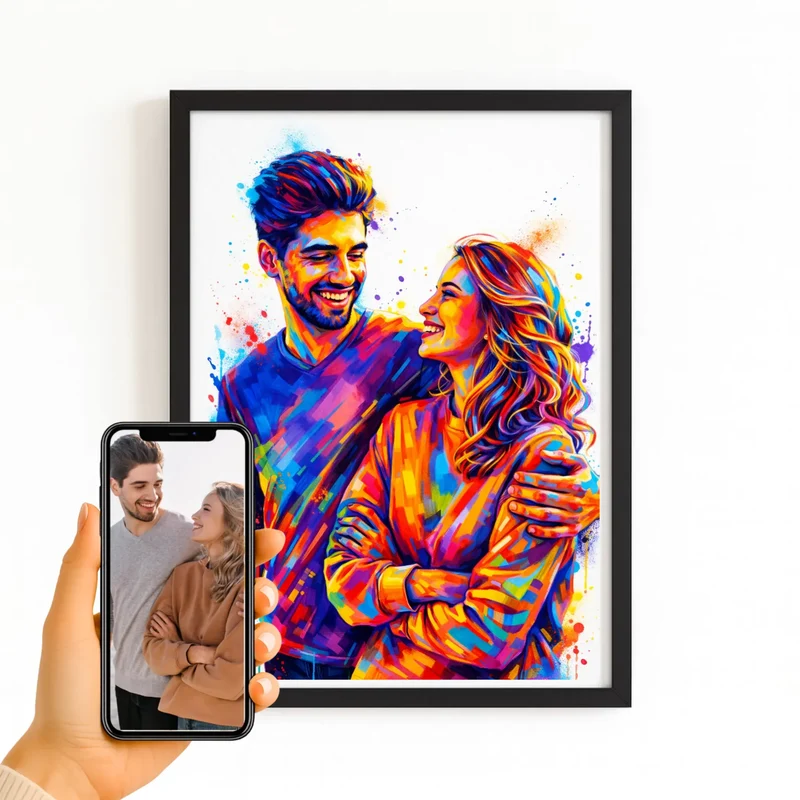 Affiche personnalisée - Couple photo