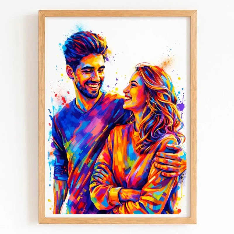 Affiche personnalisée - Couple photo