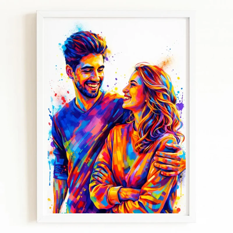 Affiche personnalisée - Couple photo
