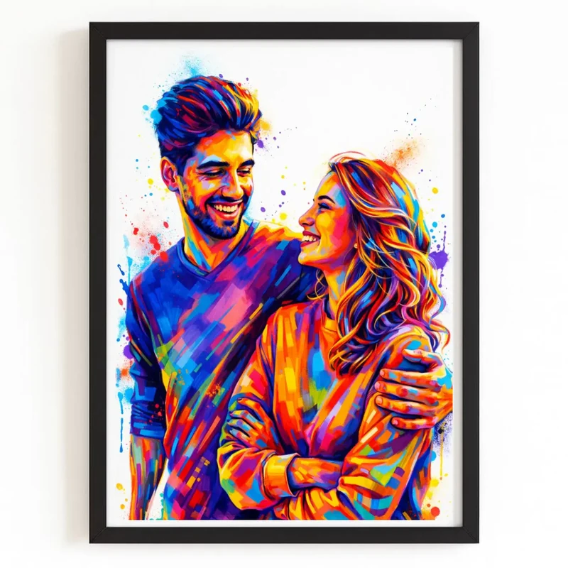 Affiche personnalisée - Couple photo