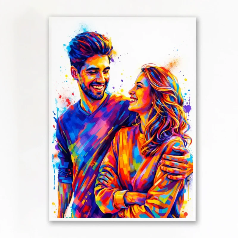 Affiche personnalisée - Couple photo
