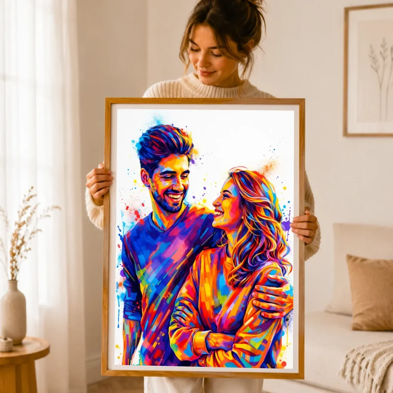 Affiche personnalisée - Couple photo