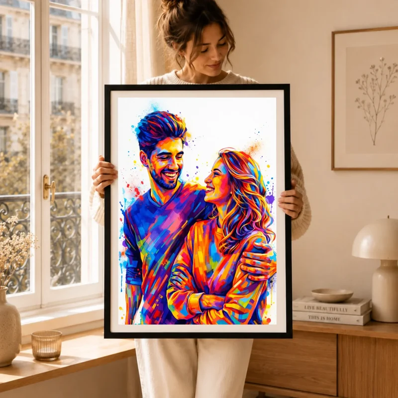 Affiche personnalisée - Couple photo