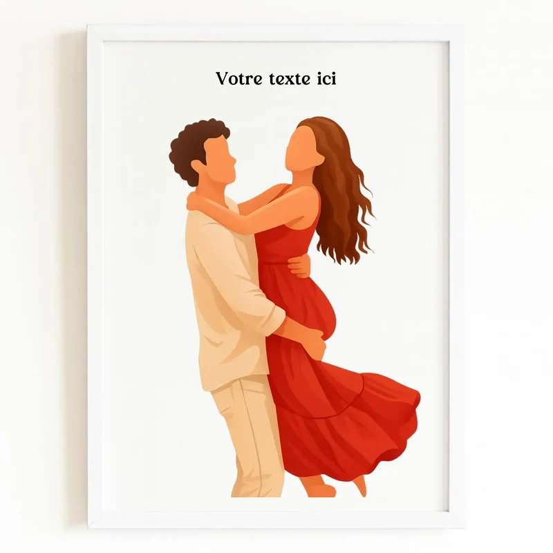 Affiche personnalisée - Photo en illustration minimaliste