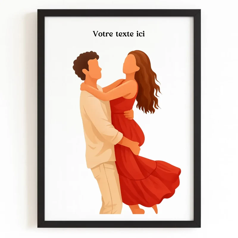 Affiche personnalisée - Photo en illustration minimaliste