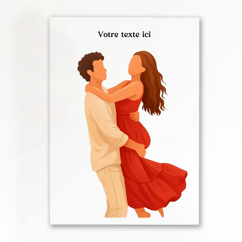 Affiche personnalisée - Photo en illustration minimaliste