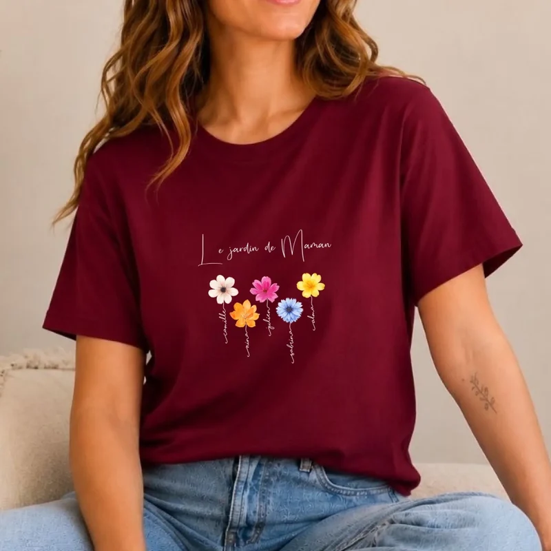 T shirt personnalisé maman | Le jardin de maman