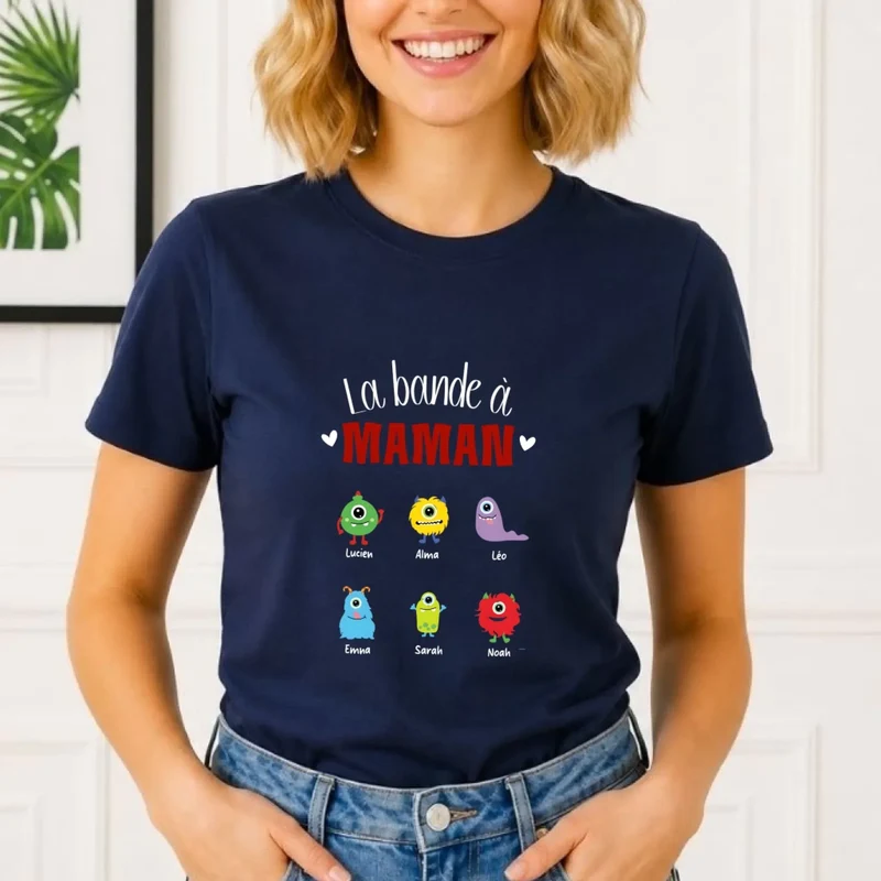 Cadeau fête des mères jeune maman - T shirt personnalisé