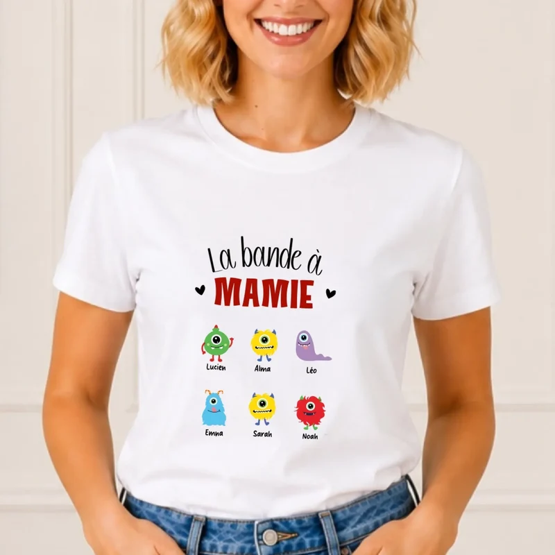 Cadeau fête des mères jeune maman - T shirt personnalisé