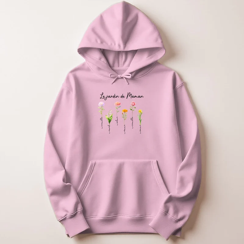 T-shirt personnalisé - Le jardin de maman avec prénoms