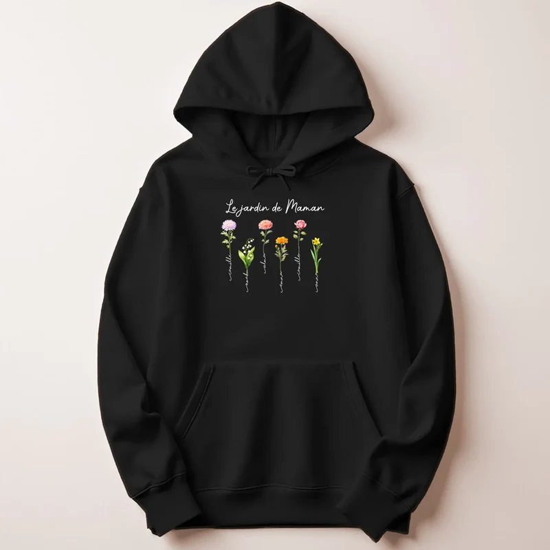 T-shirt personnalisé - Le jardin de maman avec prénoms