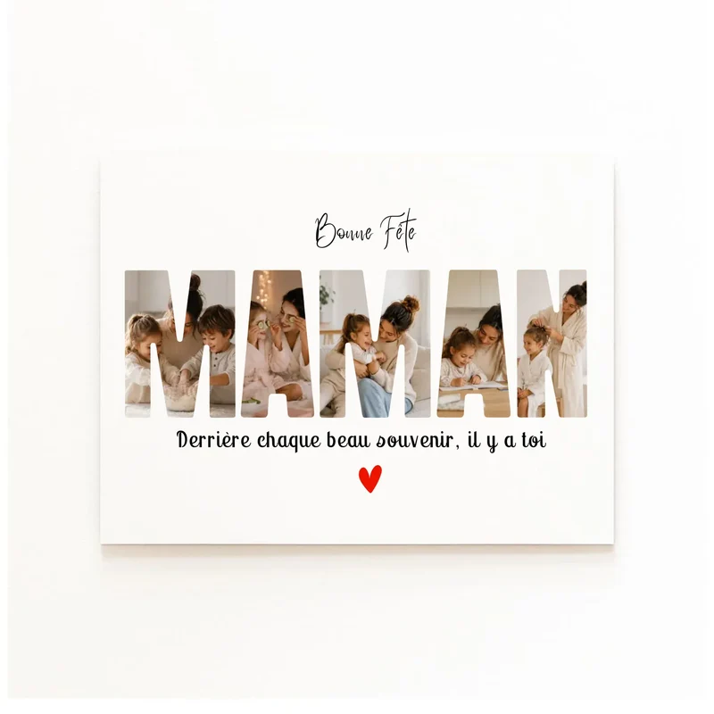 Affiche Bonne Fête Maman personnalisée