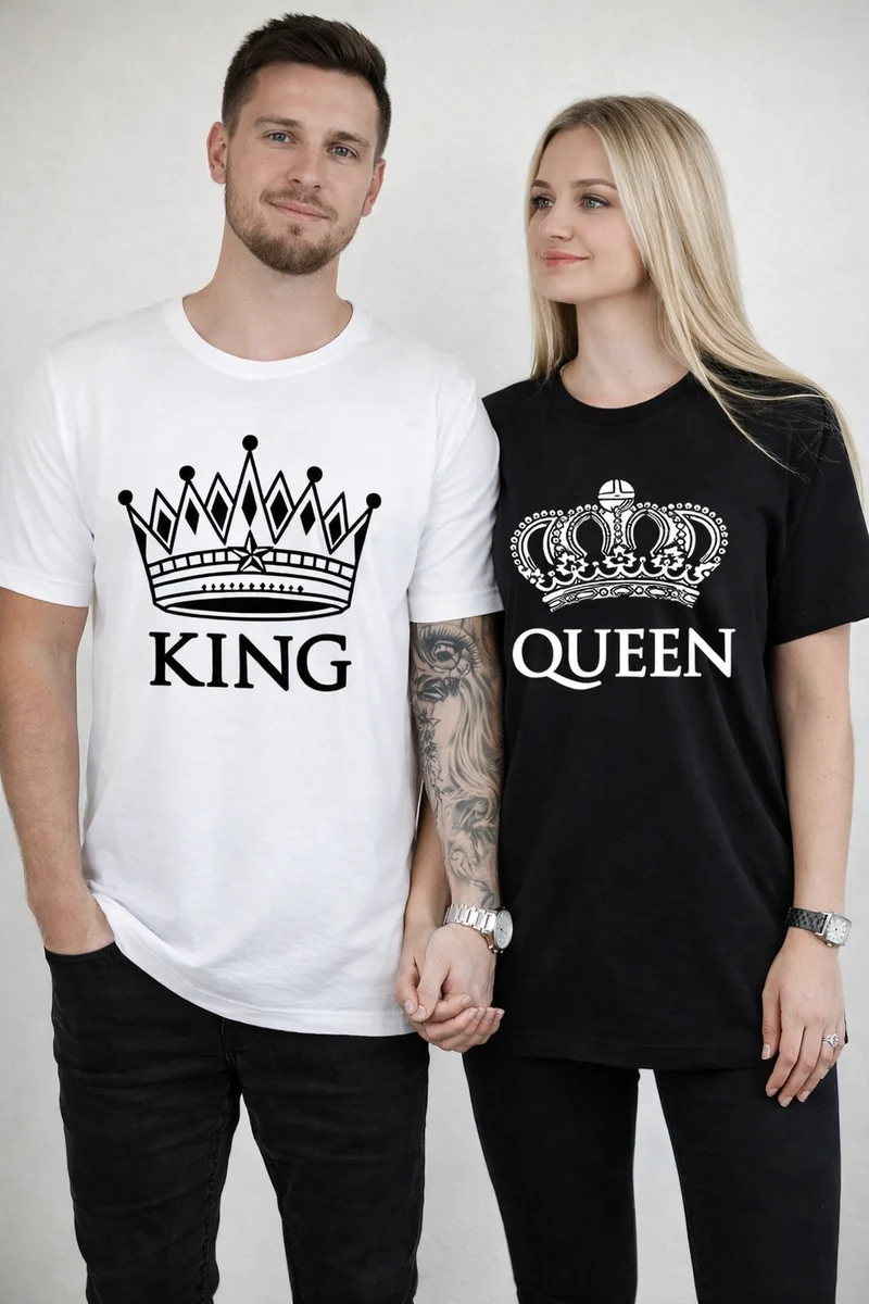 King And Queen Shirt Design