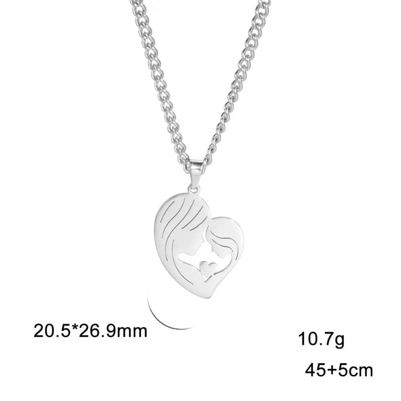 Silhouetten kette Mutter