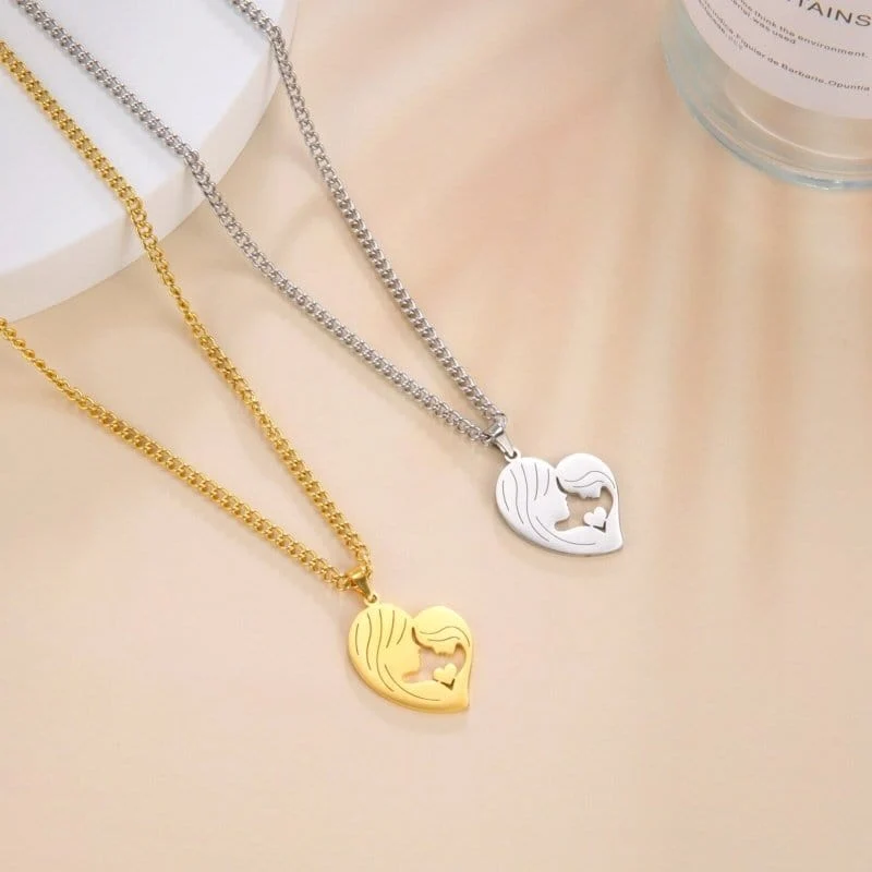 Silhouetten kette Mutter