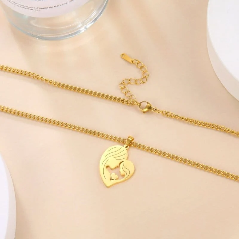 Silhouetten kette Mutter