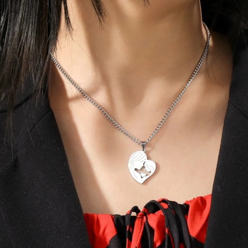 Silhouetten kette Mutter