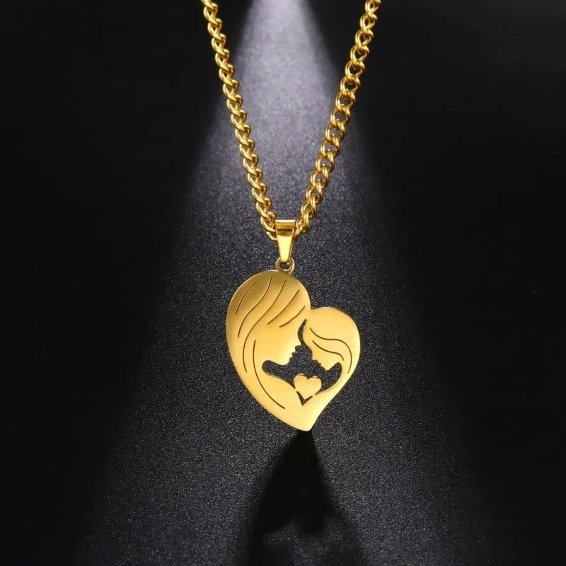 Silhouetten kette Mutter