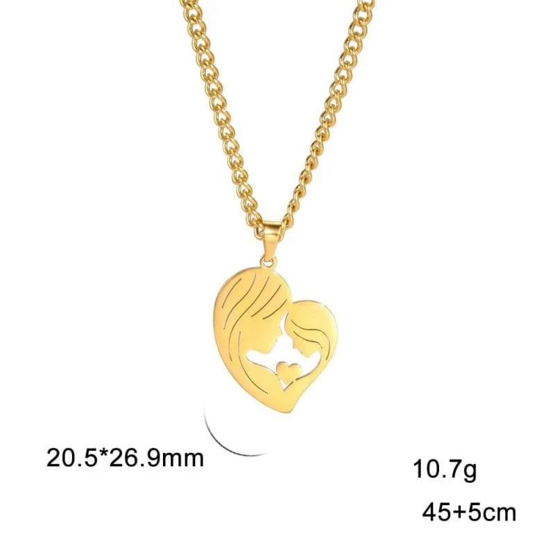 Silhouetten kette Mutter