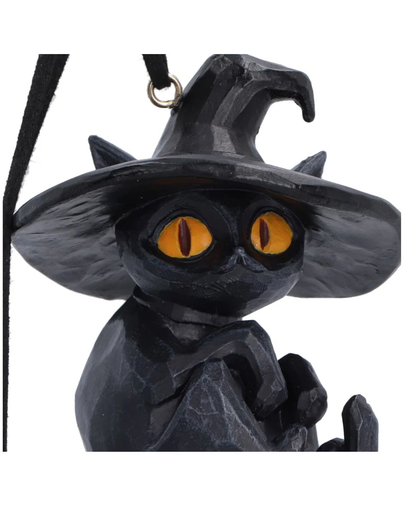 "Curse & Claw“ Halloween-Katzen-Hängeornamente (2er-Set) 7 cm