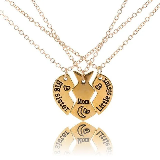 Mutter Tochter kette Gold (Stahl)