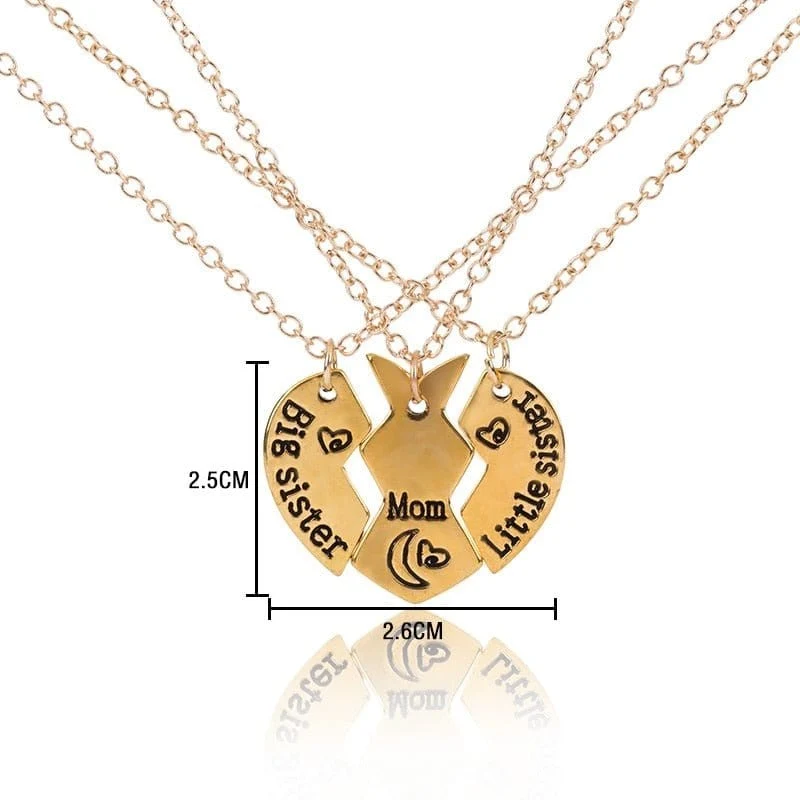 Mutter Tochter kette Gold (Stahl)